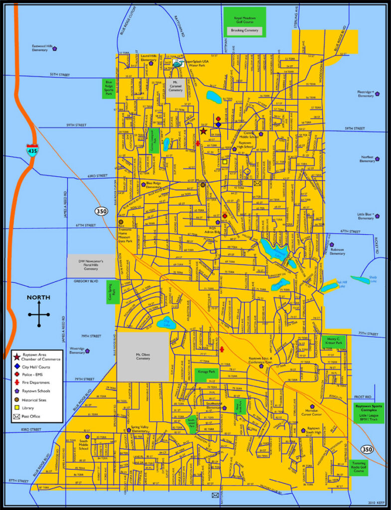 Raytown, MO Street Map
